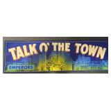 (7 COUNT) VINTAGE CRATE LABEL-"TALK O