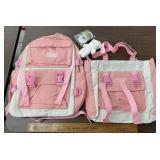 BACKPACK SET-NEW/PINK