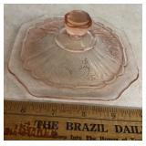 VINATGE DEPRESSION GLASS CRACKER JAR LID "ONLY"