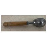 VINTAGE ICE CREAM SCOOP W/WOODEN HANDLE