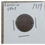 "1919" LINCOLN WHEAT BACK CENT