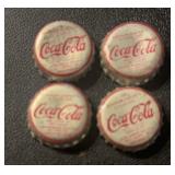 (4 COUNT) COCA~COLA BOTTLE CAPS-HARRISBURG, VA
