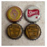 (4)VINTAGE BEER BOTTLE CAPS-"ASSORTED"