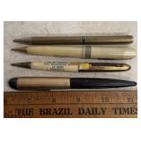 (4)VINTAGE INK PENS-CHECK OUT THE PIC