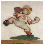 METAL WALL DECOR-BASEBALL/PITCHER