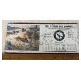 VINTAGE INK BLOTTER-"1954" "TERRE HAUTE, INDIANA"