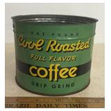 VINTAGE "COOL ROASTED" COFFEE CAN-CHECK OUT THE