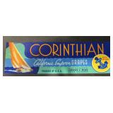 (5 COUNT) VINTAGE CRATE LABEL-"CORINTHIAN"