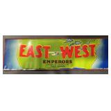 (5 COUNT) VINTAGE CRATE LABEL-"EATS~WEST"
