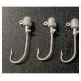 (3 COUNT) FISH HOOKS W/LEAD SINKER