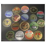 (17) "OLD" FISHING LINE SPOOL LABELS-1910~1970/