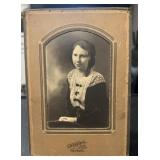 VINTAGE PORTRAIT W/STAND~UP CARDBOARD FRAME-CHECK