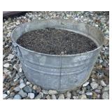 METAL WASH TUB-"USED FOR PLANTER"
