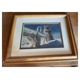 FRAMED ARTWORK-"SOUTH HAVEN LIGHT""/APPROX10ï¿½x11ï¿½