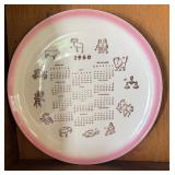 COLLECTIBLE-CALENDAR PLATE "1960"