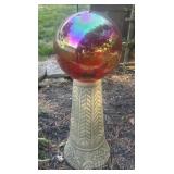 "GAZING BALL W/STAND/BASE"-CHECK OUT THE PIC