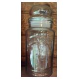 COLLECTIBLE "PLANTERS PEANUTS" GLASS JAR