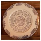 VINTAGE CALENDAR PLATE-"1959"