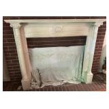 VNTAGE FIREPLACE MANTLE-CHECK OUT THE PIC