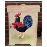 DECOR TRASH CAN-"CHICKEN" DESIGN/APPROX. 18" TALL