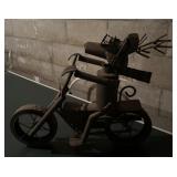 METAL DECOR-"MOTORCYCLE & RIDER"