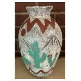 "SOUTHWESTERN" DESIGN VASE-APPROX. 14" TALL
