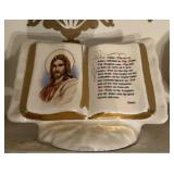VINTAGE PLANTER-"BIBLE" DESIGN/APPROX. 7" TALL