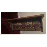 WOODEN WALL SHELF-APPROX. 28" LONG