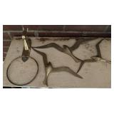 "BRASS" DECOR ITEMS-HORSE & BIRDS/ASSORTED