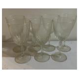 (7)STEMWARE GLASSES-CLEAR