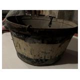 VINTAGE METAL BUCKET-APPROX. 22" DIAMETER