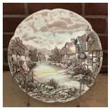 VINTAGE PLATE W/STAND-"JOHNSON BROS."
