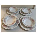 (4)PLATES & (4)BOWLS-CHECK OUT THE PIC