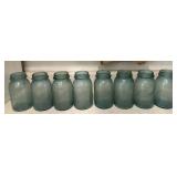 (8)"BALL" FRUIT/CANNING JARS