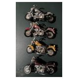 (4)"HARLEY DAVIDSON" TOY COLECTIBLES-APPROX. 5"