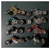 (8)"HARLEY DAVIDSON" TOY COLECTIBLES-APPROX. 5"