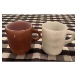 (2)"FIRE KING" COFFEE CUPS-CHECK OUT THE PIC