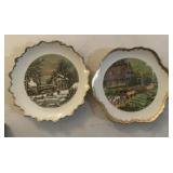 (2)"CURRIER & IVES" COLLECTOR PLATES-ASSORTED