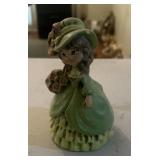 COLLECTIBLE "SHELF SETTER"-"GREEN DRESS/LADY"