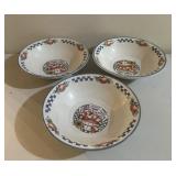 (3)STONEWARE DISHES-APPROX. 9" DIAMETER