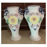 (SET OF 2) DECOR VASES-APPROX. 8" TALL