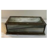 GLASS DECORATOR BOX-APPROX. 15ï¿½x5"x4"