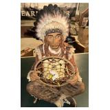 "NATIVE AMERICAN" DECOR-"CHIEF"/APPROX. 24ï¿½ TALL