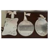 (3)VINTAGE MIRRORS-CHECK OUT THE PIC