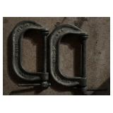 (2) "C" CLAMPS-CHECK OUT THE PIC