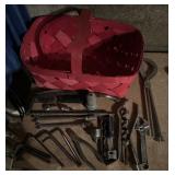 HAND TOOLS W/RED BASKET-ASSORTED