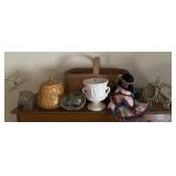 COLLECTIBLES FROM THE HOME W/BASKET-CHECK IT OUT