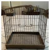 VINTAGE BIRD CAGE-APPROX. 16"x18"x10"