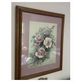 FRAMED WALL ART-FLORAL DESIGN/APPROX. 18ï¿½x24ï¿½