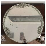 VINTAGE MIRROR-APPROX 22ï¿½ DIAMETER